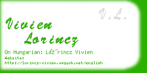 vivien lorincz business card